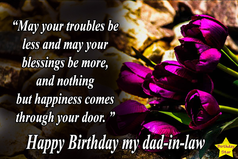Amazing birthday quotes for father in law