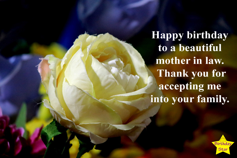 Happy Birthday Quotes for My Mother In Law