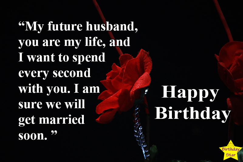 birthday quotes for fiance male with flower