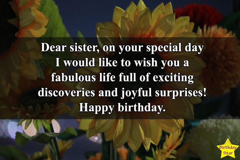 Birthday wishes for a sister who is the best friend