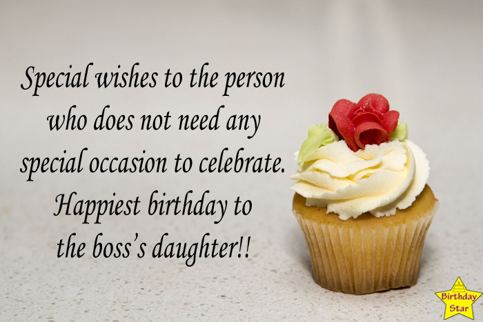 Birthday wishes for boss daughter