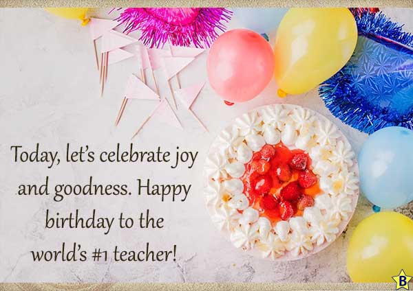 Happy Birthday Wishes for Teacher with Images