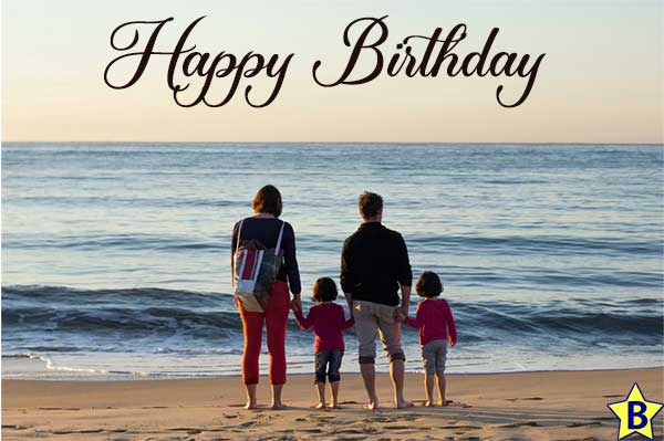 Happy birthday beach images family