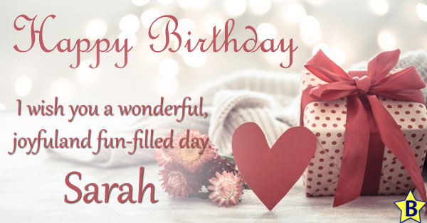 Happy Birthday Sarah Quotes