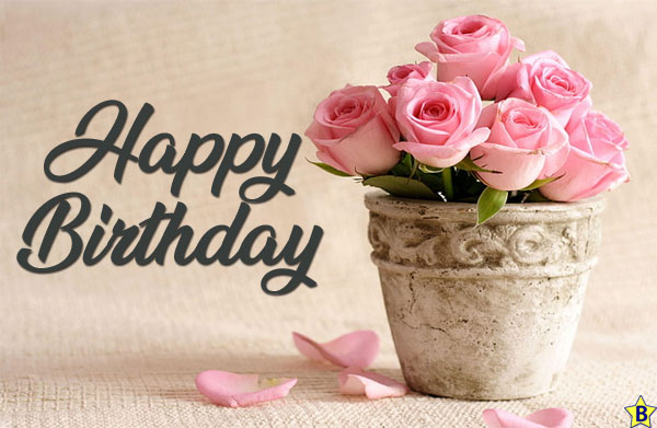 Happy Birthday Images flower-in-vase