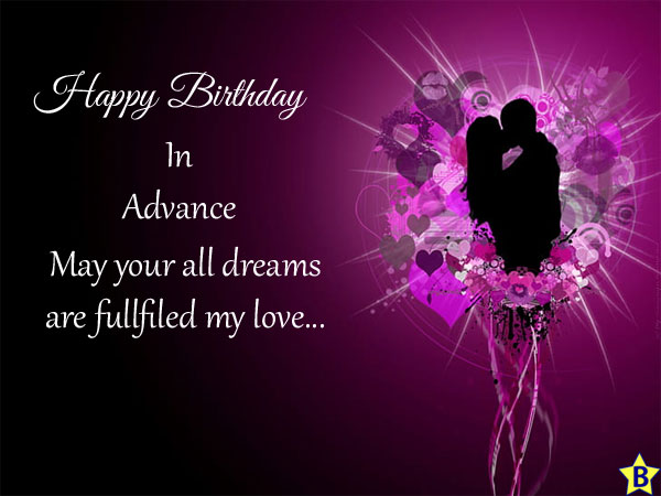 advance happy birthday wishes-for-lover