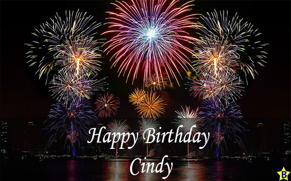 Happy birthday cindy firework