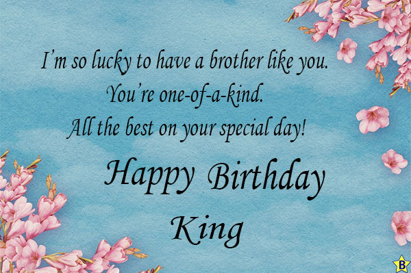 happy birthday brother king images