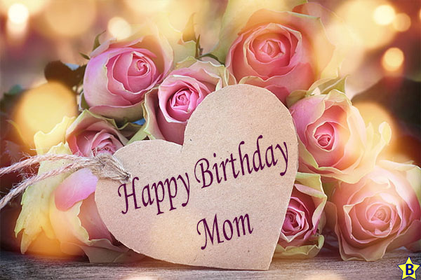 happy birthday mom heart image