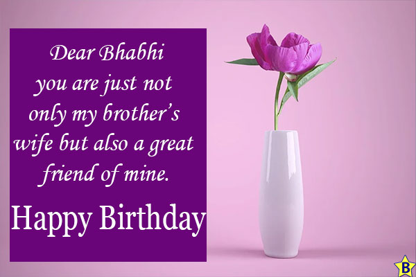 Birthday wishes for Bhabhi wishes