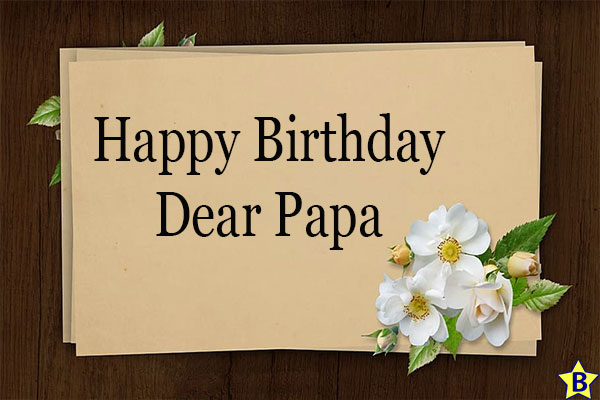 happy birthday dear papa ji card