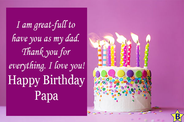 happy birthday wishes papa cake