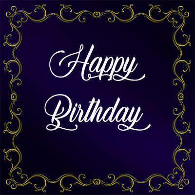 happy birthday blue images background