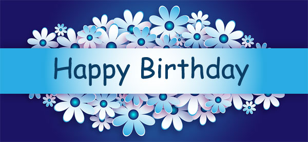 happy birthday blue images banner