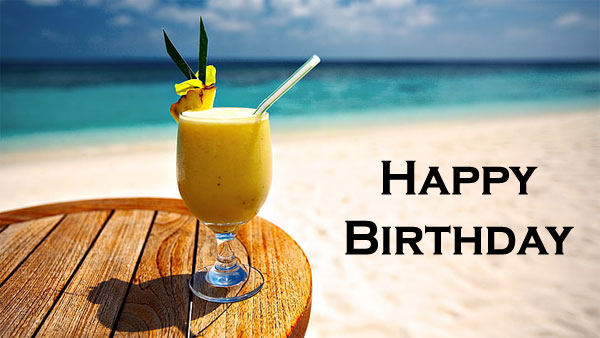 happy birthday ocean drink images