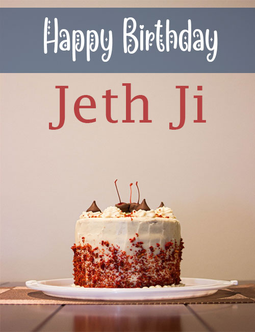 happy birthday jeth ji cake image