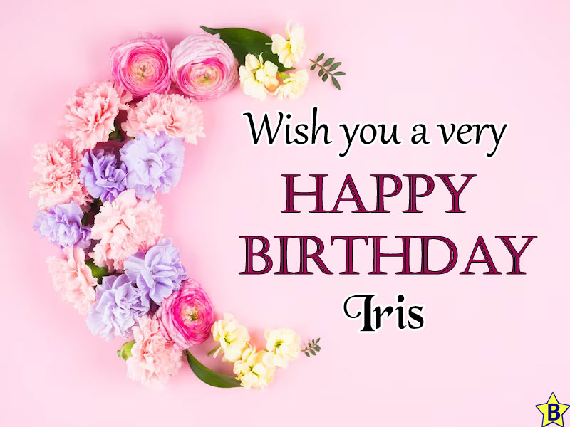 happy birthday iris images for whatsapp