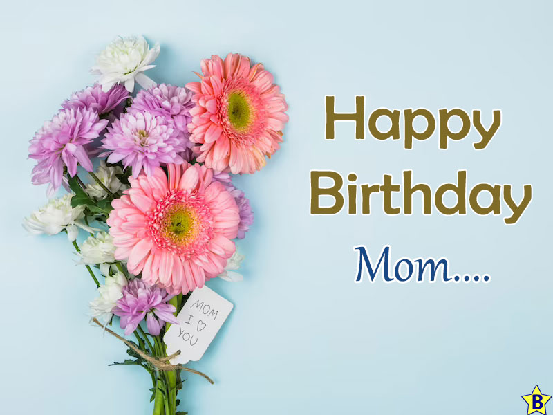 happy birthday spring flowers mom images