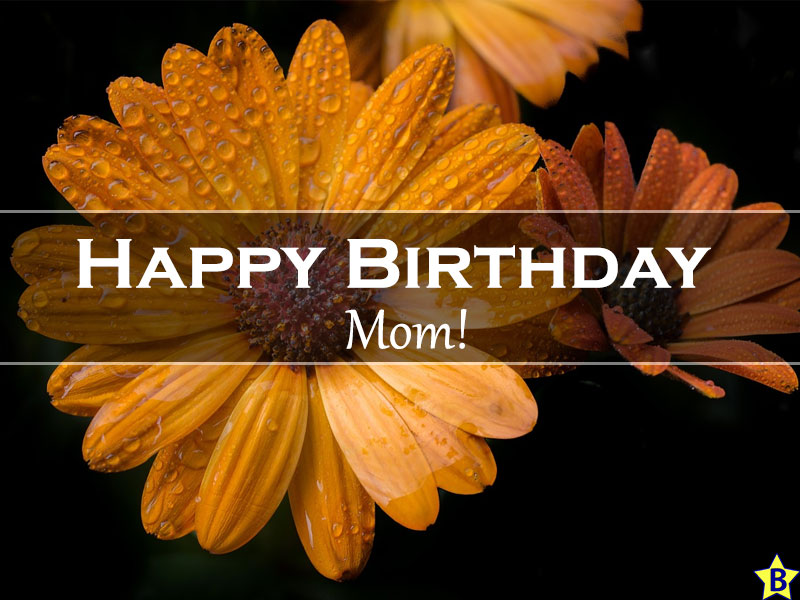 happy birthday mom flowers photo