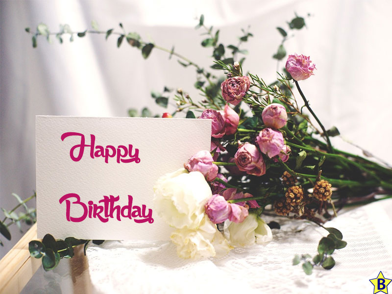 happy birthday pink roses bouquet
