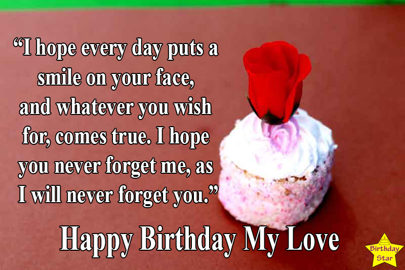 best birthday quotes for my love with cake