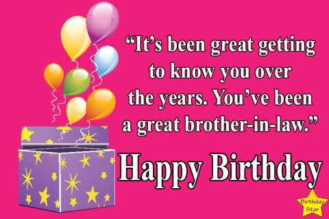 Amazing Happy Birthday Quotes for Brother In Law