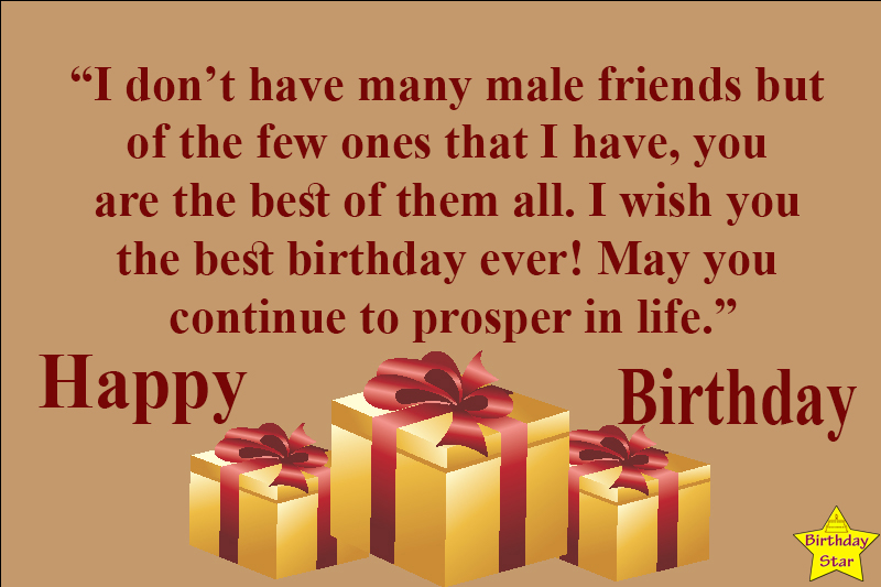 Happy Birthday Quotes For A Male Friend