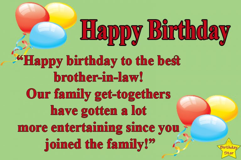 Amazing Happy Birthday Quotes for Brother In Law