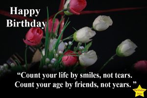 Happy Birthday Images with Flowers and Quotes