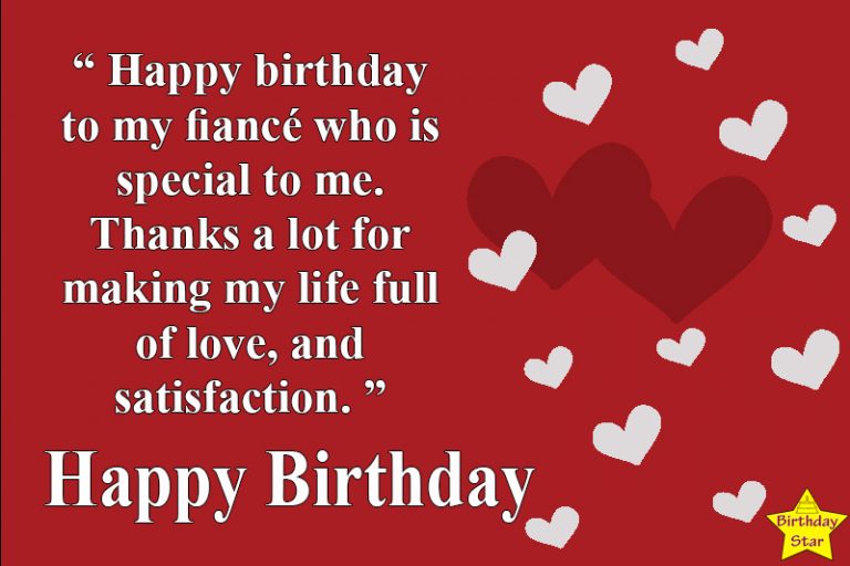 Happy Birthday Quotes for Fiance with Love