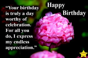 Happy Birthday Images with Flowers and Quotes