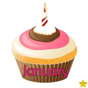 Birthday Cupcake Clipart January | Birthday Star