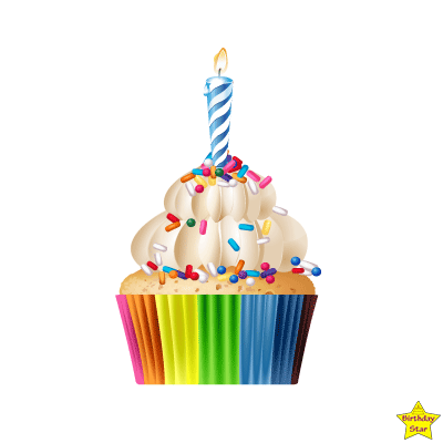 Birthday Cupcake Clipart PNG