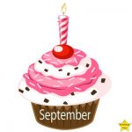 Birthday Cupcake Clipart September