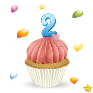 Birthday Cupcake Clipart With Two Number Candle | Birthday Star