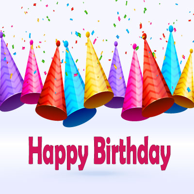 Happy Birthday Hat Clipart Colorful Multi