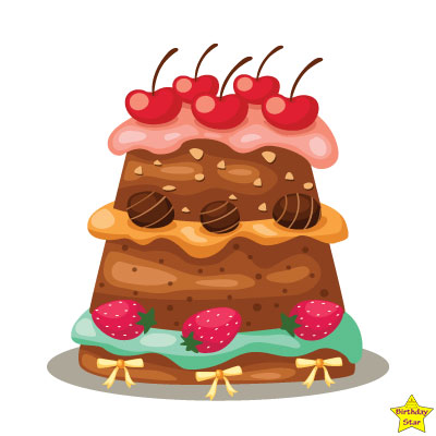 happy birthday cake clipart free download