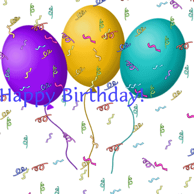 Balloons happy birthday gif