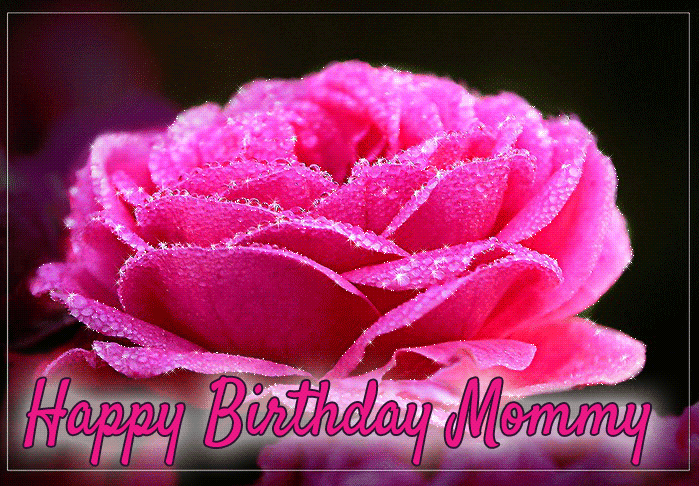 Beautiful rose Happy birthday Mom Gif