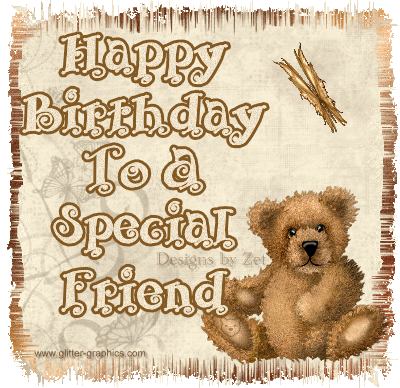 Happy birthday gif for special friend