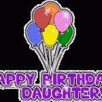 happy birthday daughter gif with balloons