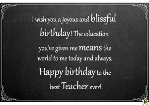 30 Happy Birthday Teacher | Wishes, Quotes and Images