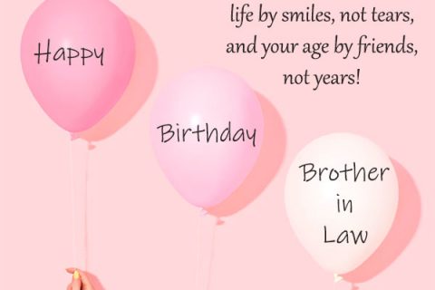 birthday wishes for brother in law with balloons