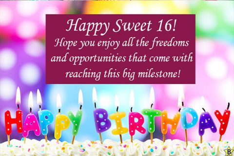 Happy 16th Birthday Images | 16th Birthday Wishes and Quotes