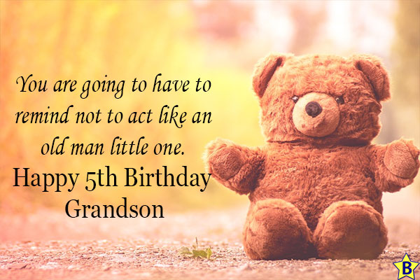 Happy 5th birthday For Grandson