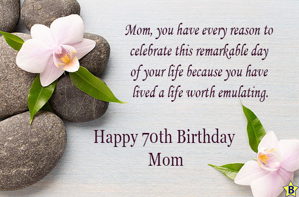 Happy 70th Birthday, Mom