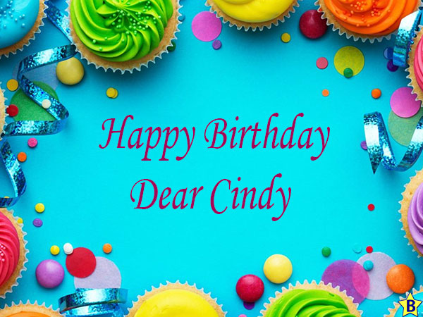 happy birthday dear cindy