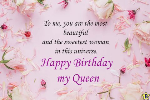 happy birthday to the queen of my heart quotes