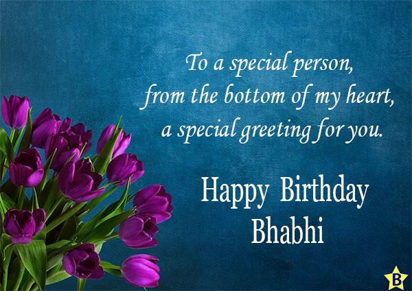 Birthday wishes my best Bhabhi