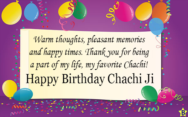 Happy birthday Chachi ji balloons